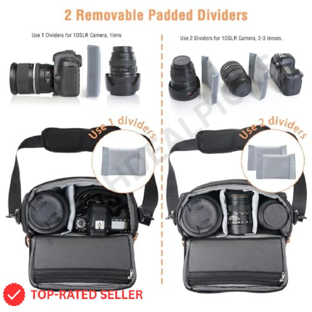 Compact Camera Shoulder Bag Waterproof Padded Dsl… - image 4